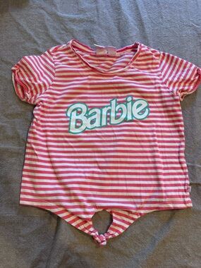 Roxy Girls  Barbie Shirt- Size 8/S Stripped Tie Front